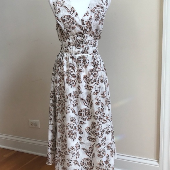 White House Black Market Floral Print Midi Dress - Picture 5 of 8
